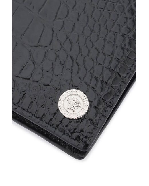 Versace Black Medusa biggie Wallet for men