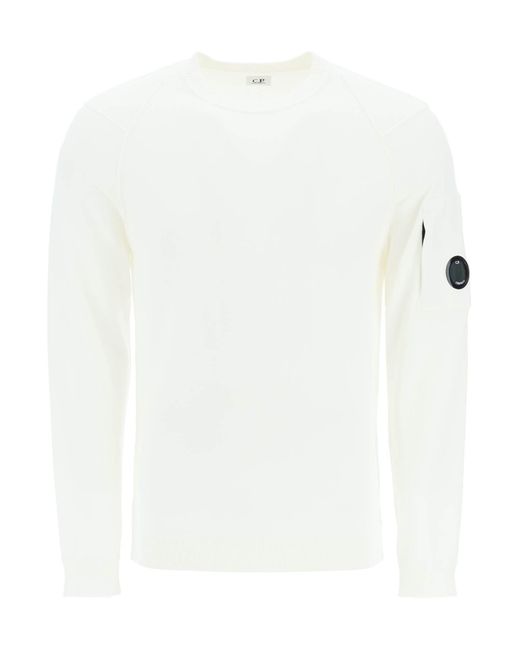 C.P. Company Cp Company Pure Cotton Sweater in White for Men | Lyst Canada