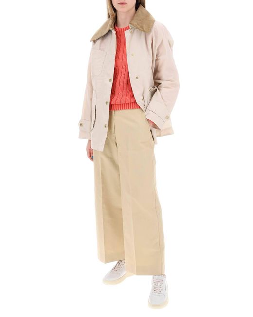 Pullover In Cotone A Trecce di Polo Ralph Lauren in Pink