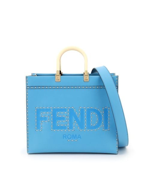 Fendi Blue Shopper Sunshine Medium