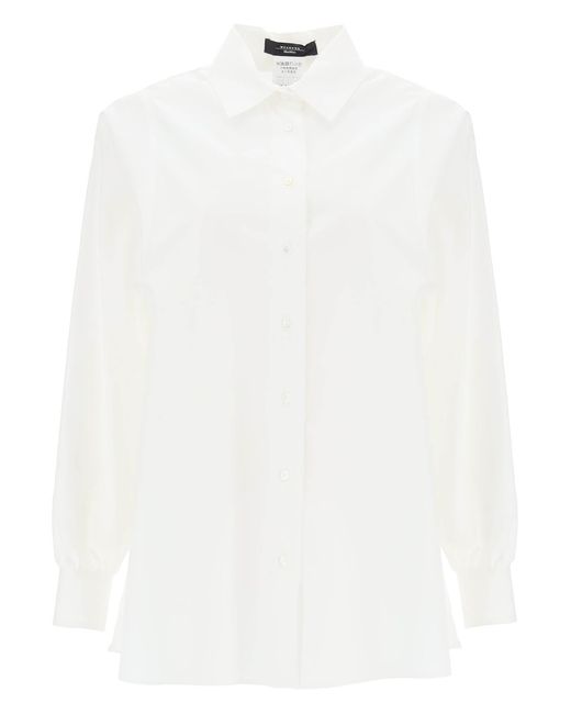 Weekend by Maxmara White Fufy Cotton Poplin Shirt