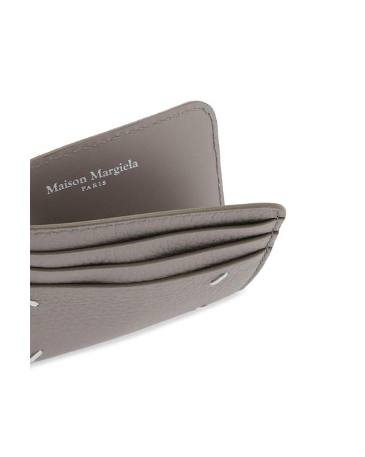 Maison Margiela Gray Leather Cardholder