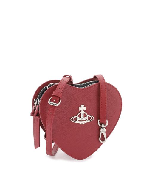 Vivienne Westwood Red Louise Heart Crossbody Bag