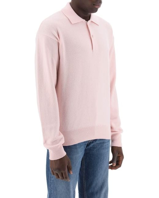 The Row Pink Polo-style Joyce Pullover for men