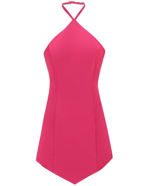 MVP WARDROBE Pink 'Catalina' Halterneck Mini Dress