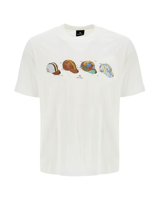 Paul Smith White T Shirt Cycling Caps for men