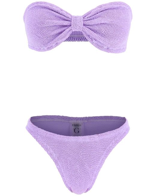 Hunza G Purple 'Jean' Bikini Set