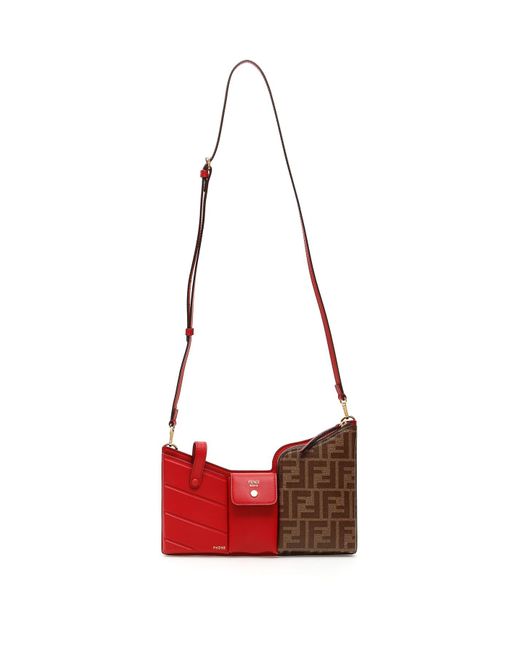Fendi Red 3 Pockets Mini Bag