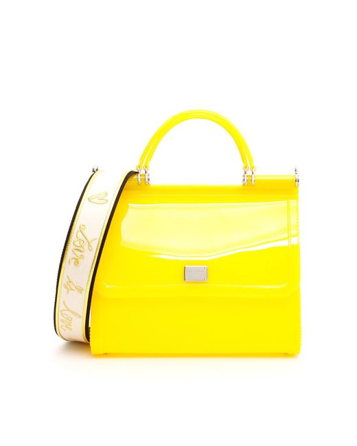 Dolce & Gabbana Yellow Pvc Sicily Bag