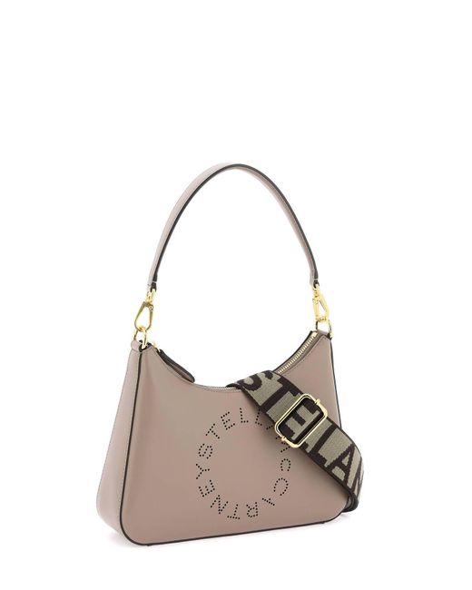 Stella McCartney Gray Small Logo Shoulder Bag