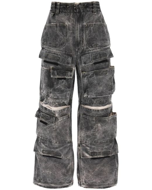 DIESEL Gray P-onlypocket Cargo Pants for men