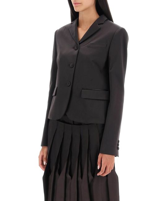 Fendi Black Short Duchesse Jacket