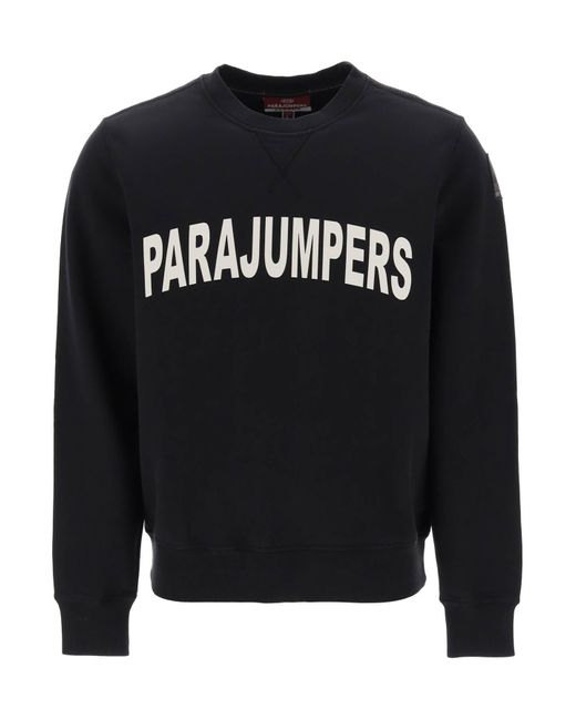 Parajumpers Black 'caleb' Logo Print Sweatshirt for men