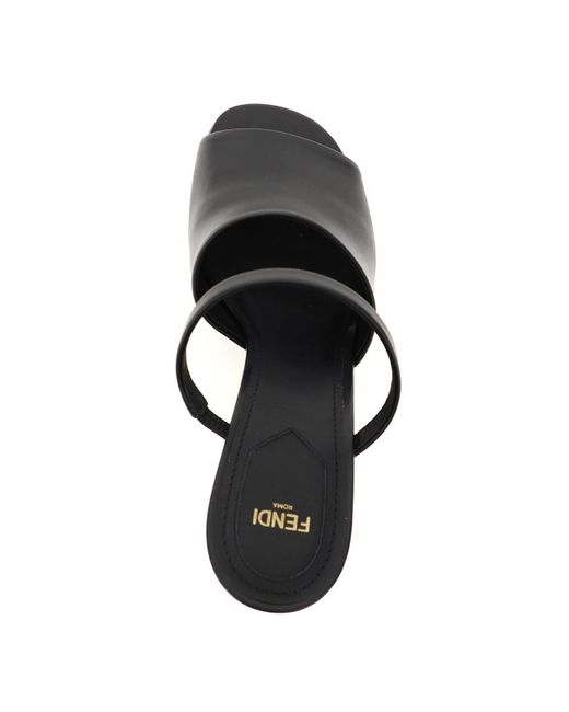 Fendi Black ' First' Sandals