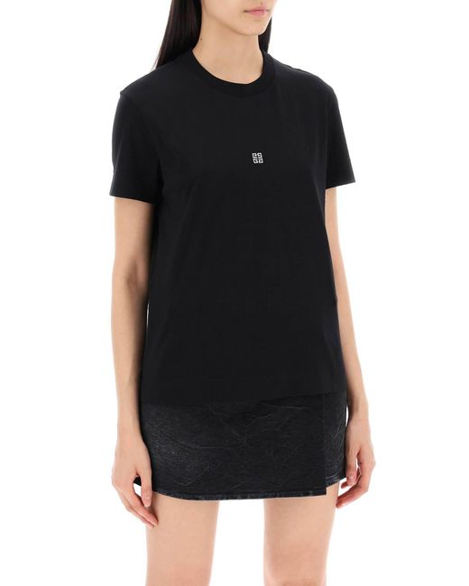 T-Shirt 4G Lurex di Givenchy in Black