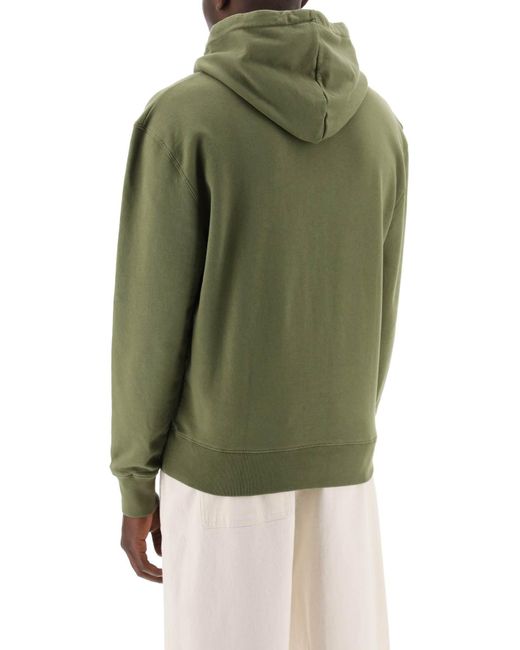 Maison Kitsuné Green Maison Kitsune Chillax Fox Hooded Sweatshirt for men