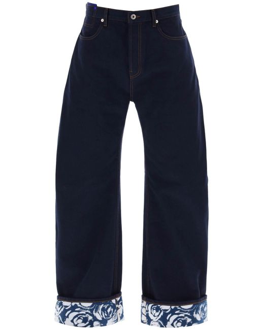 Burberry Blue Japanese Denim Baggy Jeans In for men