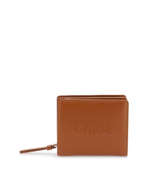 Chloé Brown Chloe' Sense Compact Wallet