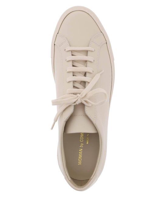 Common Projects Pink Original Achilles Leather Sneakers