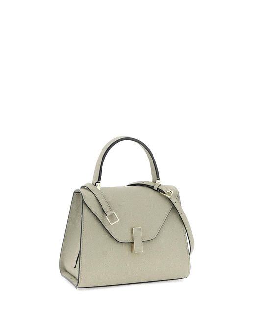 Valextra Metallic Iside Mini Handbag