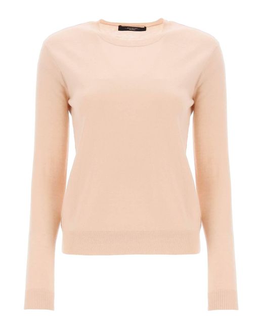 Weekend by Maxmara Natural Mochi Wool-Cashmere Sweater