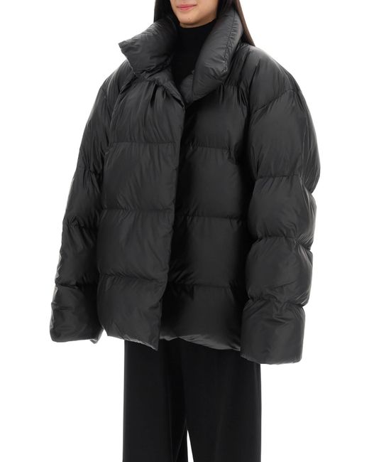 Balenciaga Black Maxi Wrap Puffer Jacket