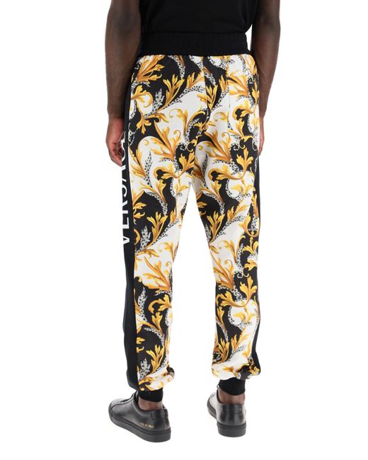 Versace Acanthus Barocco Print jogger Pants in Yellow for Men | Lyst