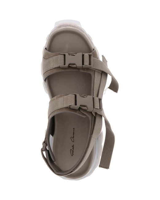 Rick Owens Gray Sandals With Tractor Sole