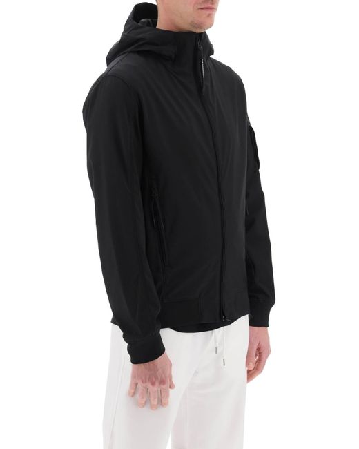 C P Company Black Hooded Jacket In C.p. Shell-r for men