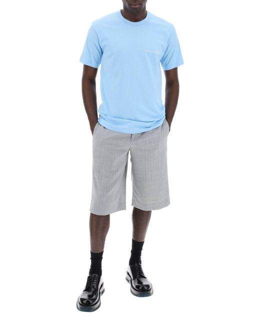 Comme des Garçons Blue Comme Des Garcons Shirt Logo Print T-Shirt for men