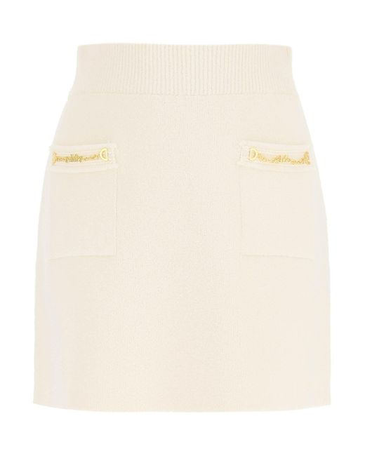 MARCIANO BY GUESS Natural 'martha' Knit Mini Skirt