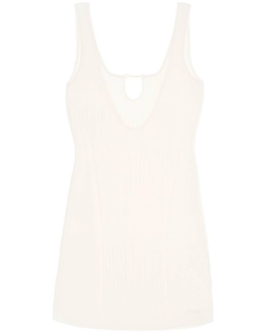 Jacquemus White "Sierra Mini Dress By La