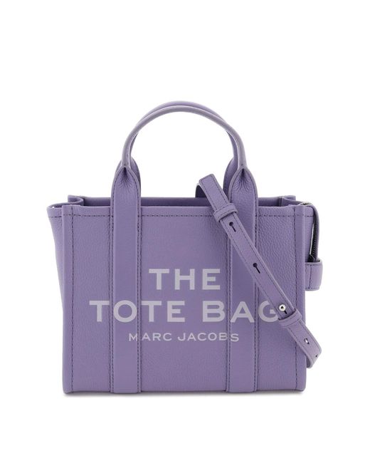 Marc Jacobs Purple Leather The Mini Traveler Tote Bag