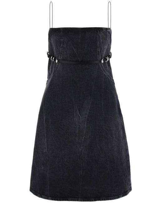 Givenchy Black Short Denim Voyou Dress For Women