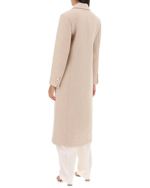 IVY & OAK Natural Cayenne Double-Breasted Wool Coat