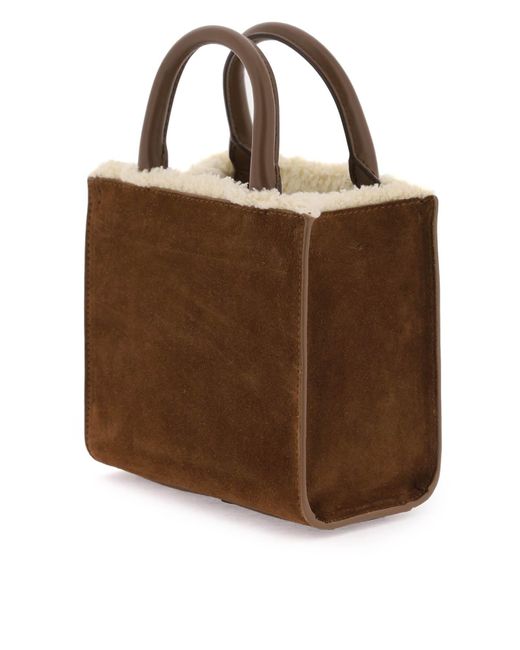 Dolce & Gabbana Multicolor Dg Daily Mini Suede And Shearling Tote Bag