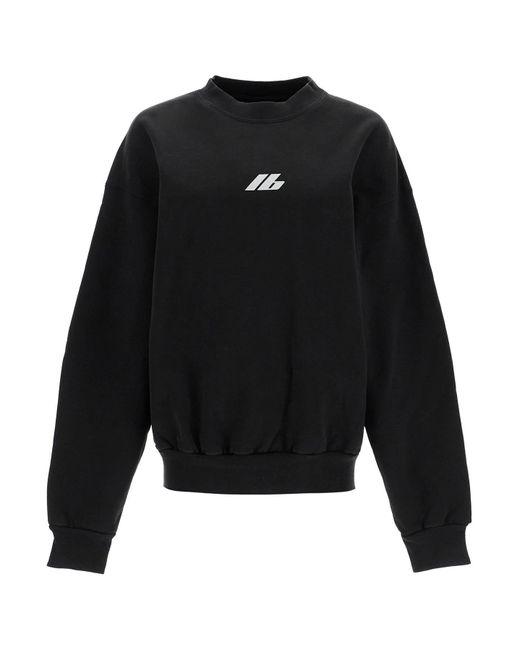 Balenciaga Black Reflective Logo Sweatshirt With