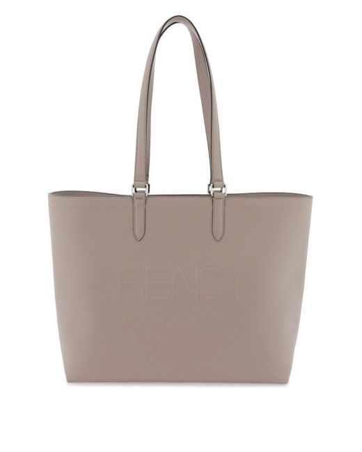 Fendi Natural Roma Shopping Bag for men