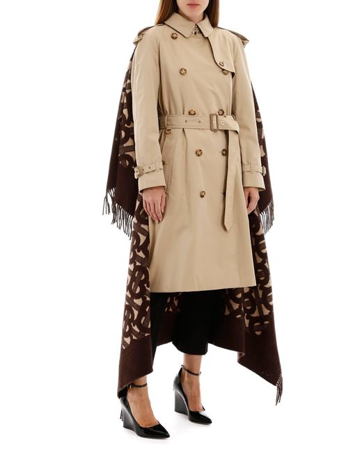 burberry cape trench coat
