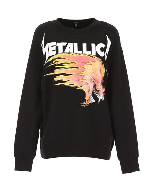 R13 Black Metallica Sweatshirt