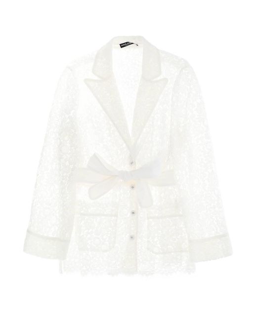 Dolce & Gabbana White Pajama Shirt
