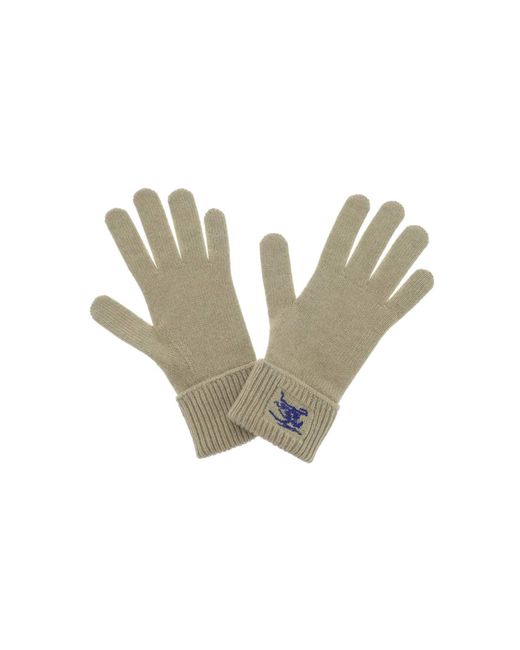 Burberry Green Cashmere Gloves for men