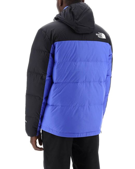 The North Face Blue Himalayan Short Hooded Down Jacket for men