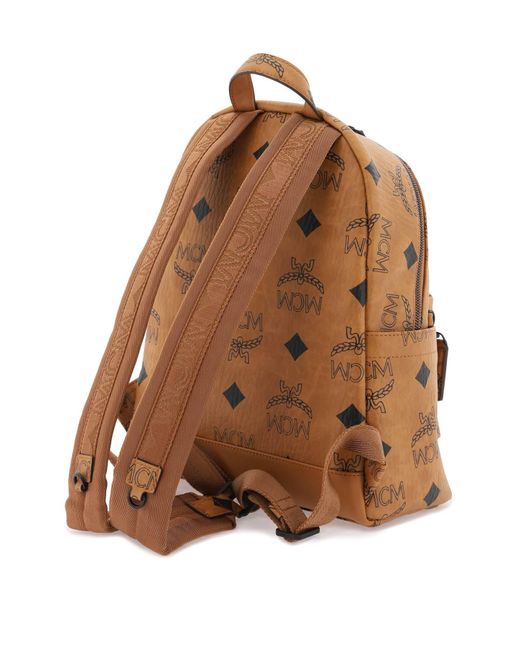 MCM Brown Small Stark Backpack for men
