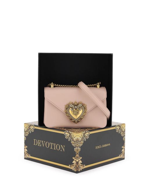 Borsa A Spalla Devotion di Dolce & Gabbana in Pink