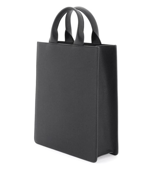 Valextra Black Small 'Boxy' Tote Bag for men