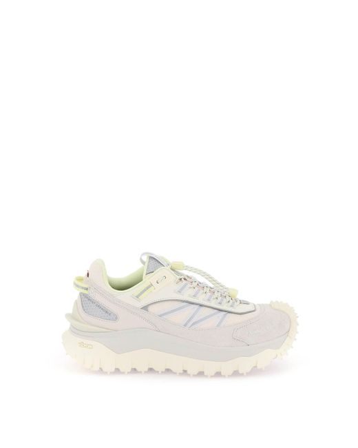 Moncler White Basic Trailgrip Sneakers