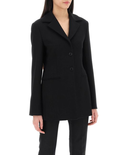 The Row Black Giglius Shaped Single-Breasted Jacket