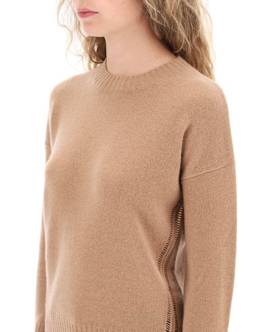Max Mara Studio Natural 'Alinda' Cashmere Sweater
