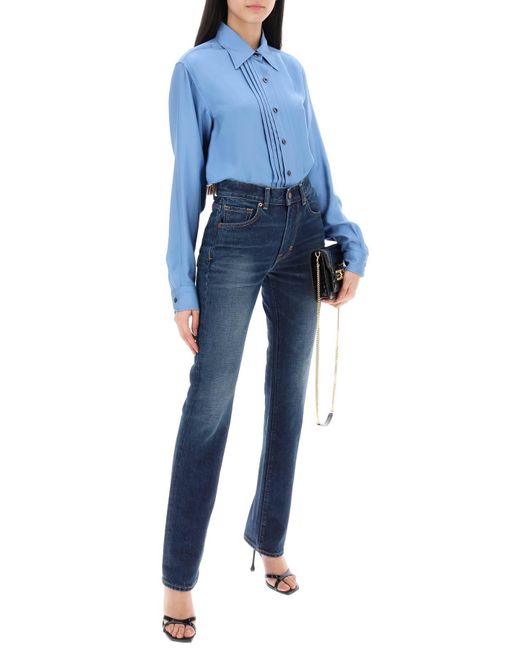 Tom Ford Blue "Jeans With Stone Wash Treatment
